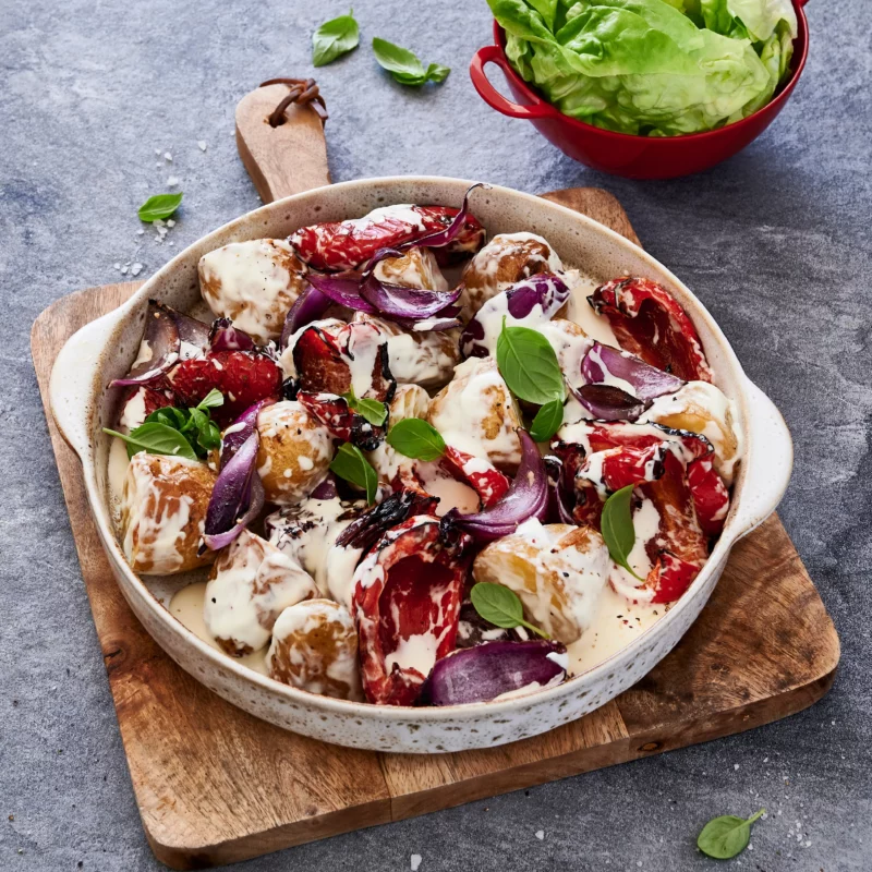 Nola Recipe Roasted Red Pepper and Butternut Buddah Bowl