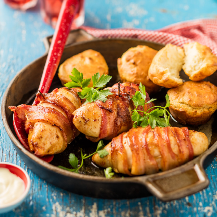 Nola Recipe Stuffed Chicken Breasts with Savoury Mayo Muffins